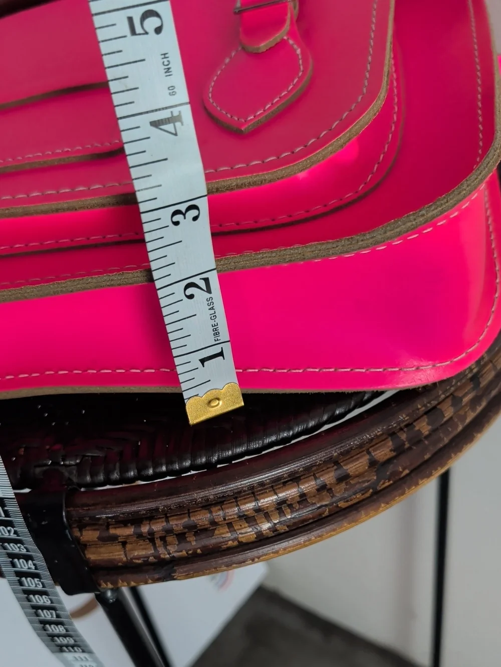 Cambridge Satchel Bag Neon Pink Bright Leather